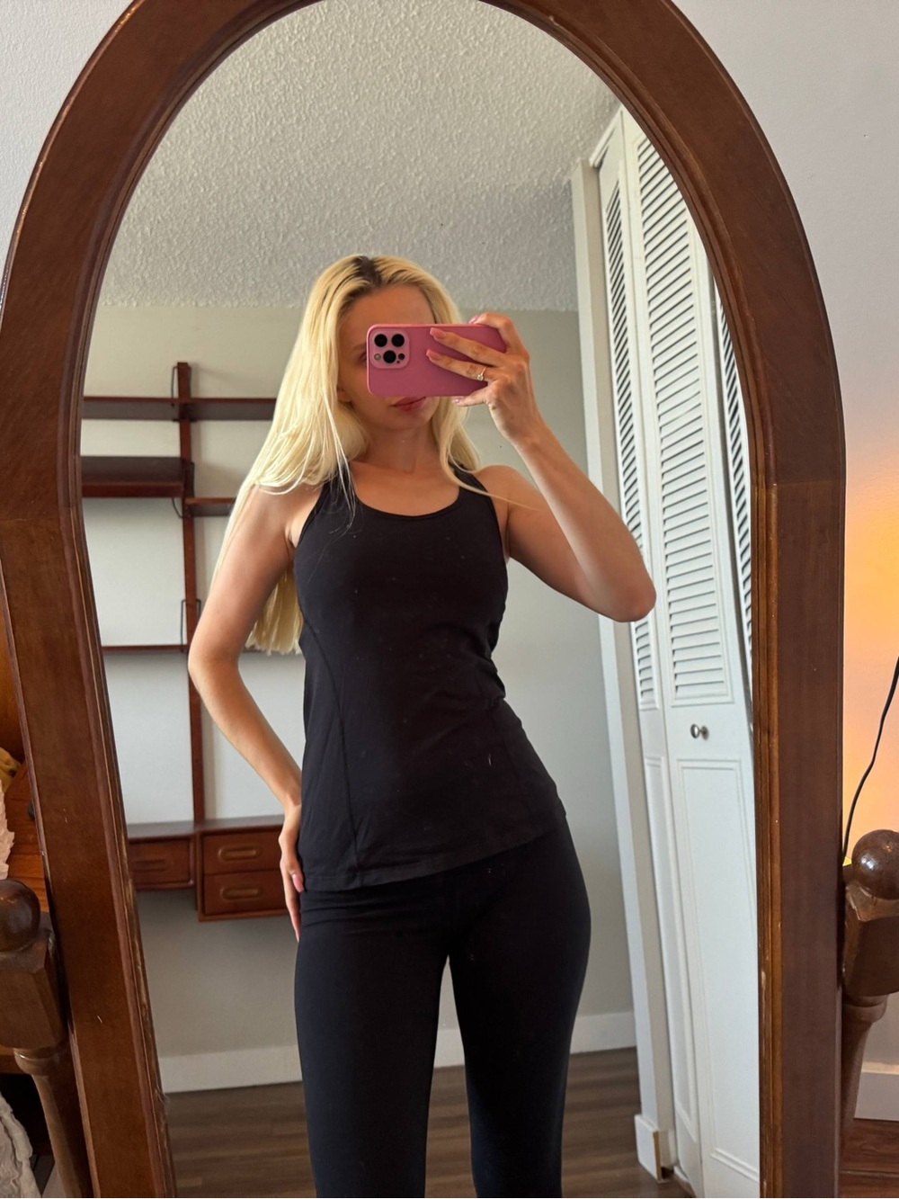 Tuff Athletics Black Scoop Neck Tank